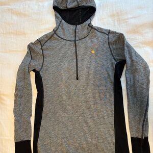 Fjällräven Fjallraven Bergtagen Woolterry Ling Sleeve 1/2 Zip Gray Hoodie XL